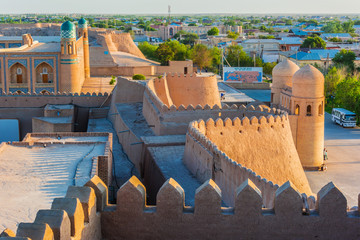 Fototapeta na wymiar Historic architecture of Khiva, Uzbekistan