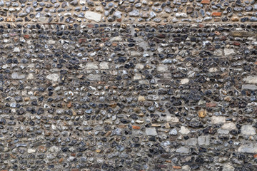 Flint pebble stone wall texture graphic resource 4