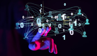 Social Media Circles modern Network