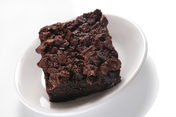 Coffee dessert with chocolate chips.