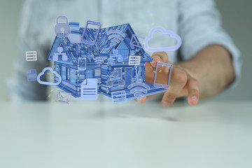 using futuristic interface of smart home automation iot