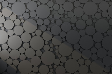 black wall with circles texture