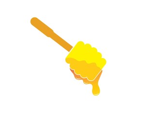 honey Bee Logo Template vector icon illustration