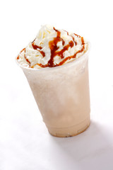 A cappuccino is an espresso based coffee drink that originated in Italy, and is traditionally prepared with steam milk foam.