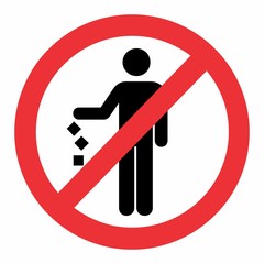 Do not litter icon