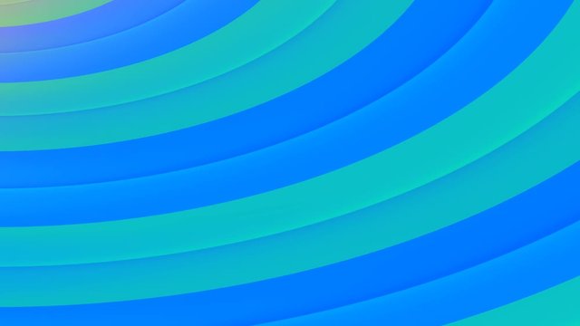 Pulsing Cool Calm Blue Rings Looping Abstract Background