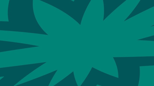 Zooming Endless Loop of Star and Flower Shapes