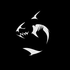 shark mascot logo