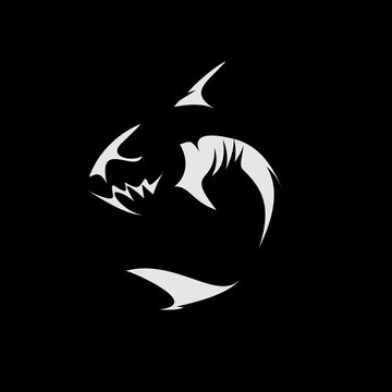 shark mascot logo
