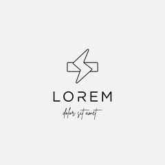 medical flash logo vector design icon isolated