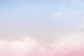 Plakat cloud background with a pastel colour