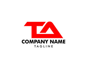 Obraz premium Initial Letter TA Logo Icon Design Template