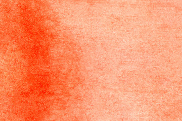 .Watercolor red background on paper. Abstract illustration.