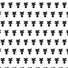 palm coconut tree Seamless Pattern vector
