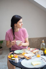 Breakfast time in a relax ambient