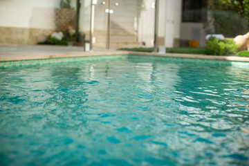 Fototapeta na wymiar swimming pool water decoration