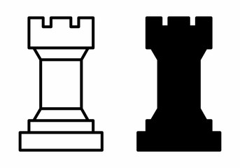 Chess tower icons