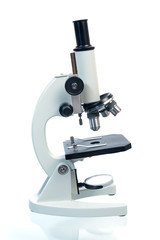 microscope isolated on white background