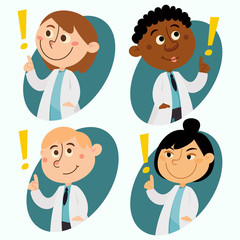 Medicine people character. Doctor and healthcare concept - vector illustration