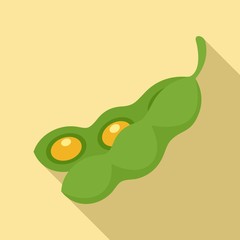 Beans icon. Flat illustration of beans vector icon for web design