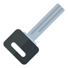 Door house key icon. Flat illustration of door house key vector icon for web design