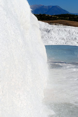 Cascate di marmo a Pamukkale in Turchia