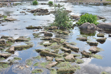 waterfalls in Sablino, Leningrad region, near St. Petersburg