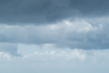 Dramatic clouds in the skies