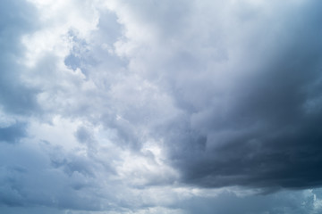 Dramatic clouds in the skies
