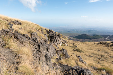 Etna landscape Catania Sicily Italy
