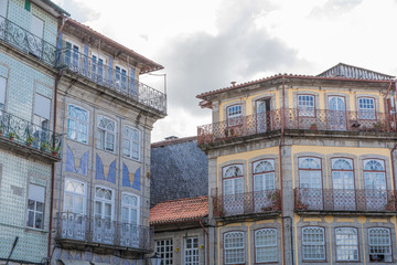 Façades colorées de Guimarães, Portugal