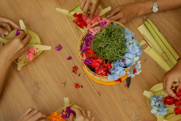 Cultural Workshop, Canang Sari, Making Balinese Hindu Offerings to the Gods