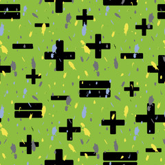 Vector illustration of math symbols.