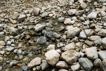 pebbles in mountains