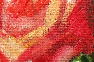 Artists oil paints multicolored closeup abstract background