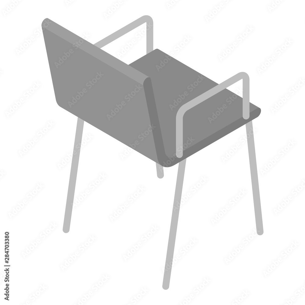 Wall mural office chair icon. isometric of office chair vector icon for web design isolated on white background