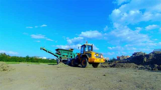 Modern Building Machines &ndash; Construction, Apartments, timelapse 3x