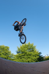 Obraz premium BMX Bike Stunt