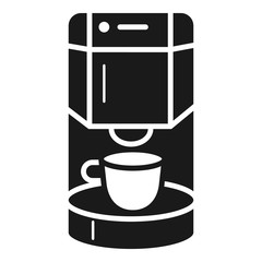 Coffee maker icon. Simple illustration of coffee maker vector icon for web design isolated on white background