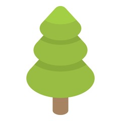 Park fir tree icon. Isometric of park fir tree vector icon for web design isolated on white background