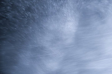 the texture of snow or rain during a severe storm
