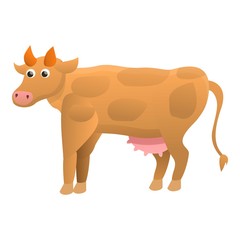 Cow animal icon. Cartoon of cow animal vector icon for web design isolated on white background
