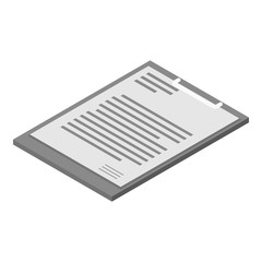 Checkboard icon. Isometric of checkboard vector icon for web design isolated on white background