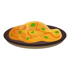 Tasty thai food icon. Cartoon of tasty thai food vector icon for web design isolated on white background
