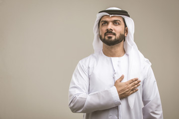 Arabian man with traditional dress