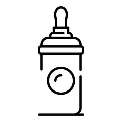Milk bottle icon. Outline milk bottle vector icon for web design isolated on white background