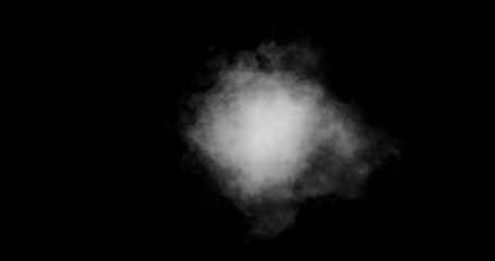 Fototapeta na wymiar Abstract steam on a black background