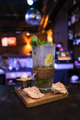 Mojito Cocktail in night club