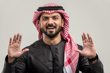 Arabian man with traditional dress
