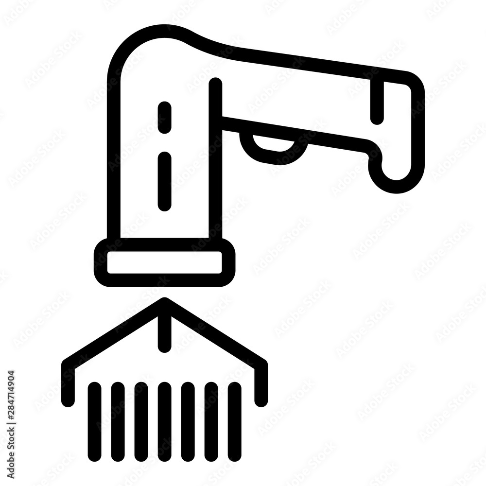 Poster scan qr icon. outline scan qr vector icon for web design isolated on white background